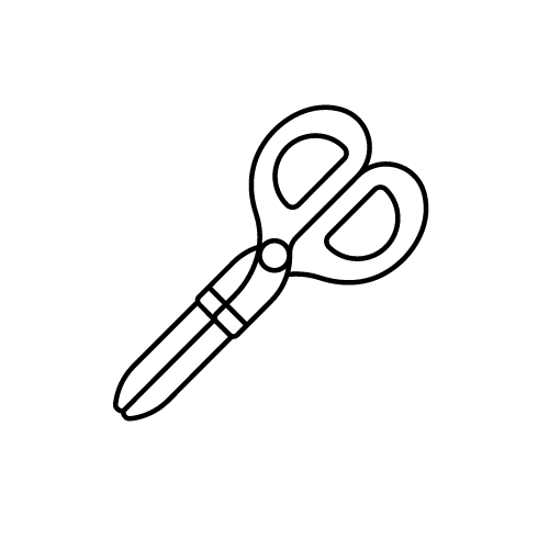 arbeidssymbol, utstyr, saks