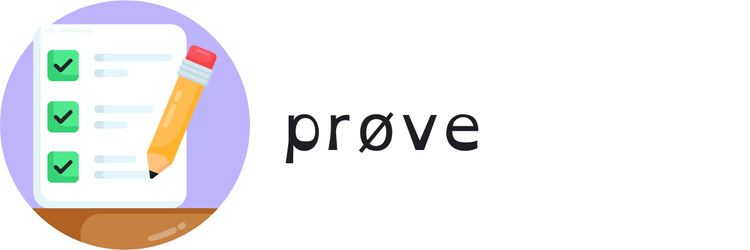 prøve, test