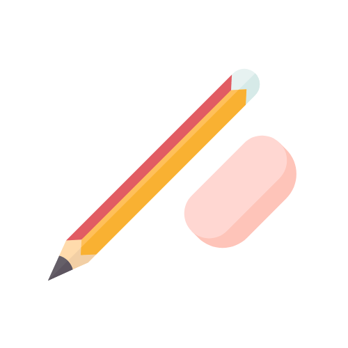 utstyr, blyant, visk